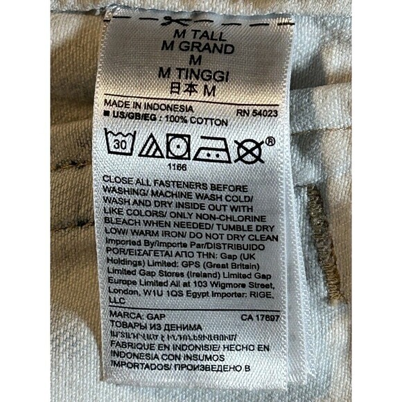 Gap Women’s Distressed Cropped Light Wash Jean Tie Dye Denim Jacket Med Tall NEW - Picture 7 of 9